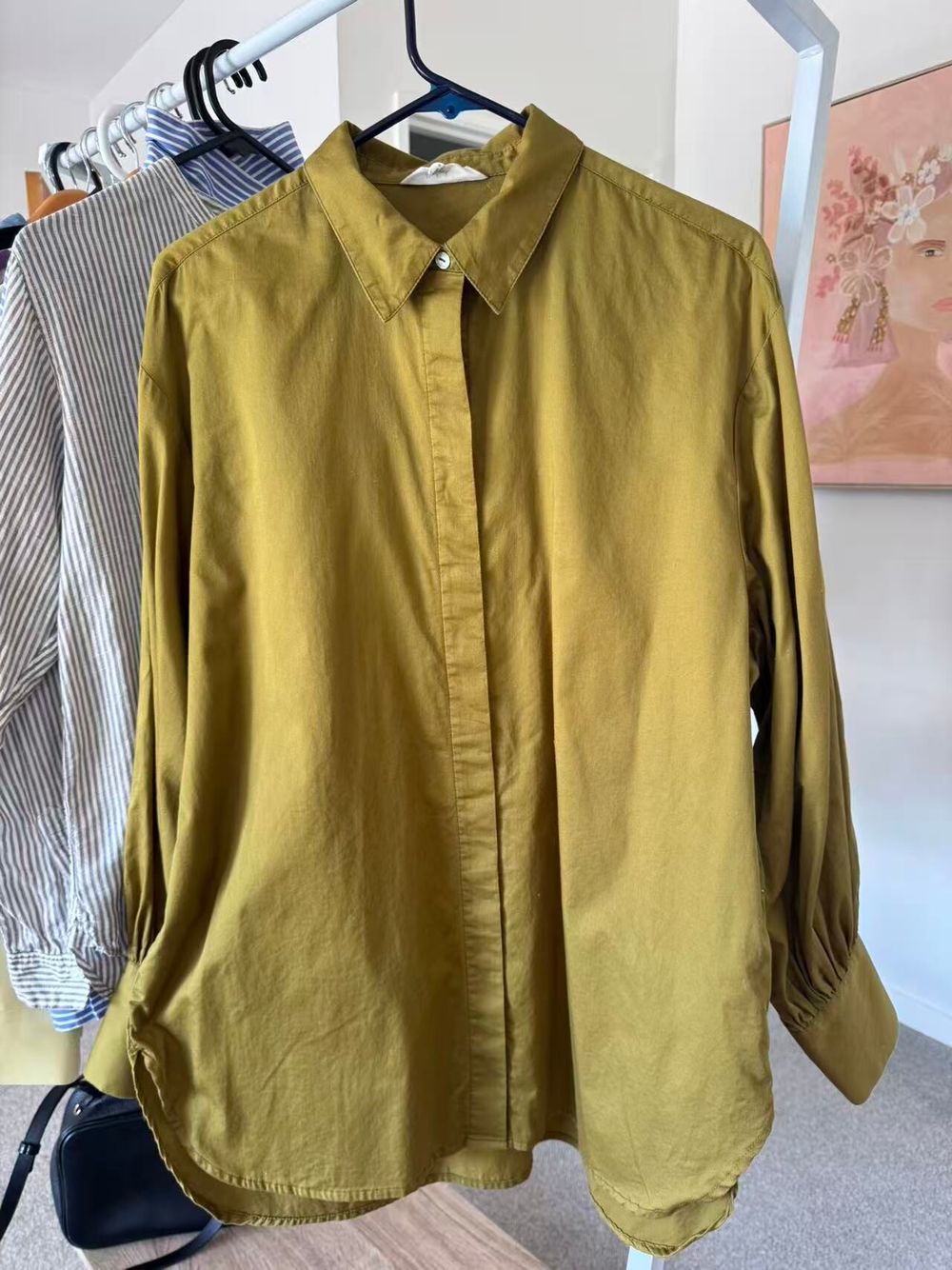 MAX Olive Green Organic Cotton Shirt