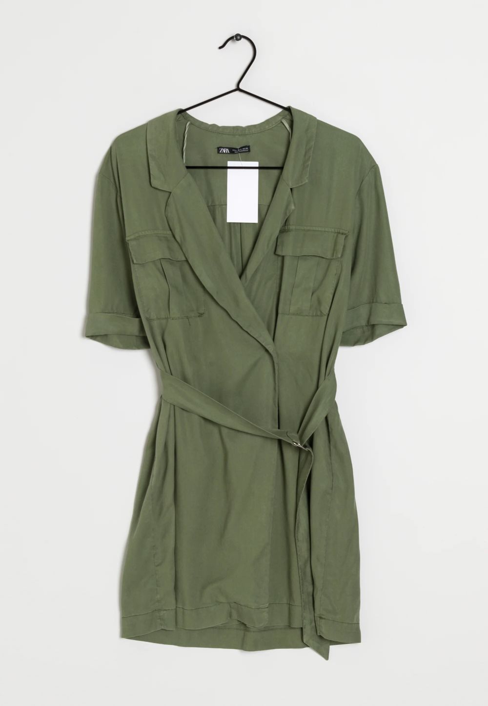 Zara - Short Sleeve Wrap Around Shirt Dress Medium Used Once. on Designer  Wardrobe