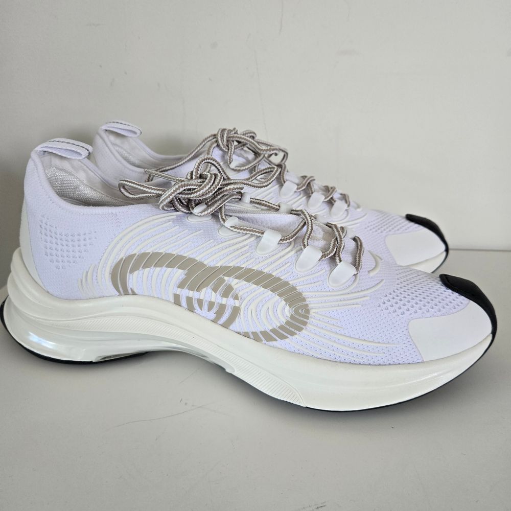 Men' Gucci Run Trainer White Gucci Sneakers For MEN BNWT SZ 11