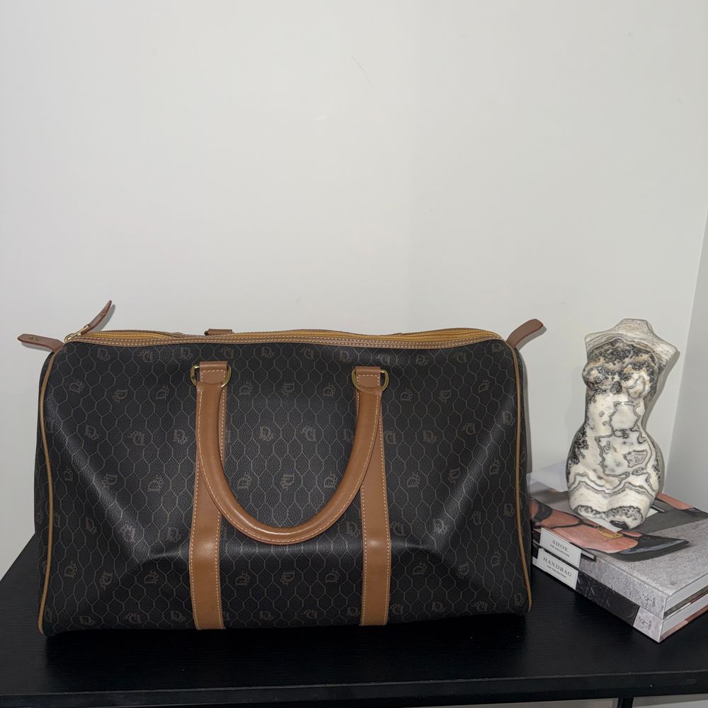 Vintage Christian Dior Honeycomb Duffle Bag