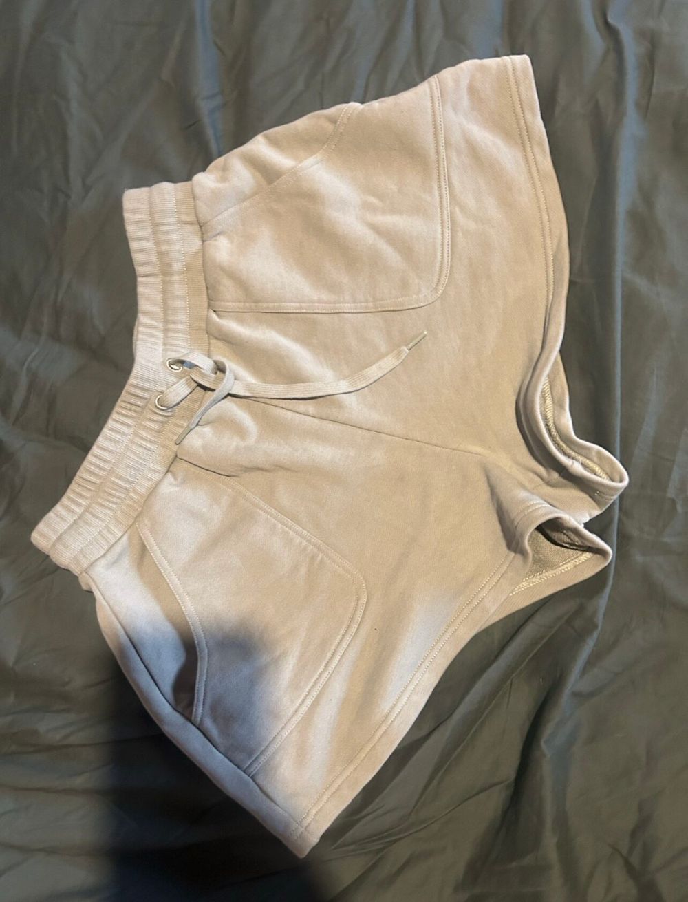 Status anxiety olive shorts.