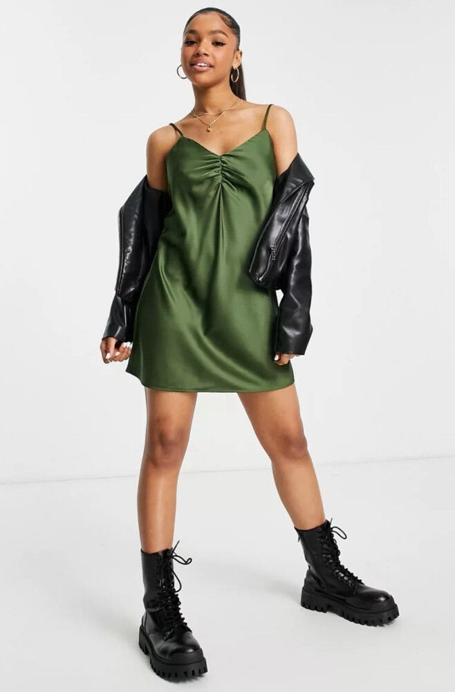 stradivarius green dress Strap Width: 20mm