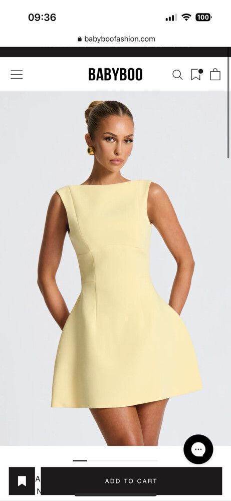 Babyboo Fashion - Babyboo Yellow Mini Dress - Alana dress on Designer  Wardrobe