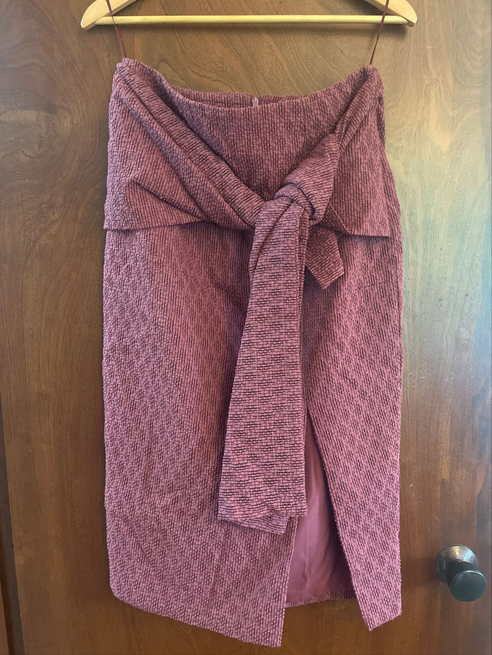 Burgundy Textured Midi