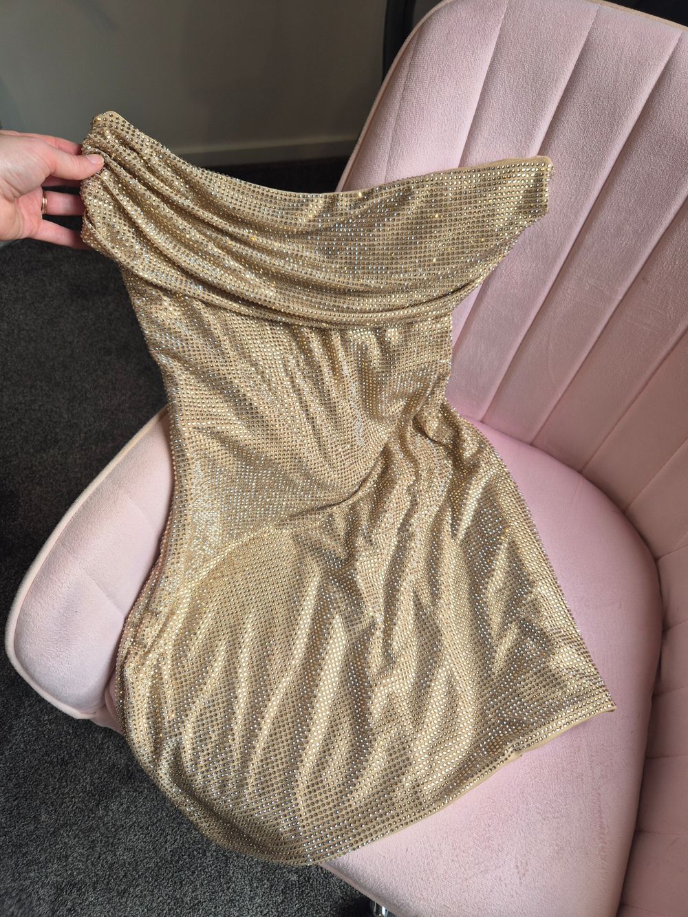 Babyboo Fashion - Babyboo Fashion Mirabella Mini Dress - Gold on Designer  Wardrobe