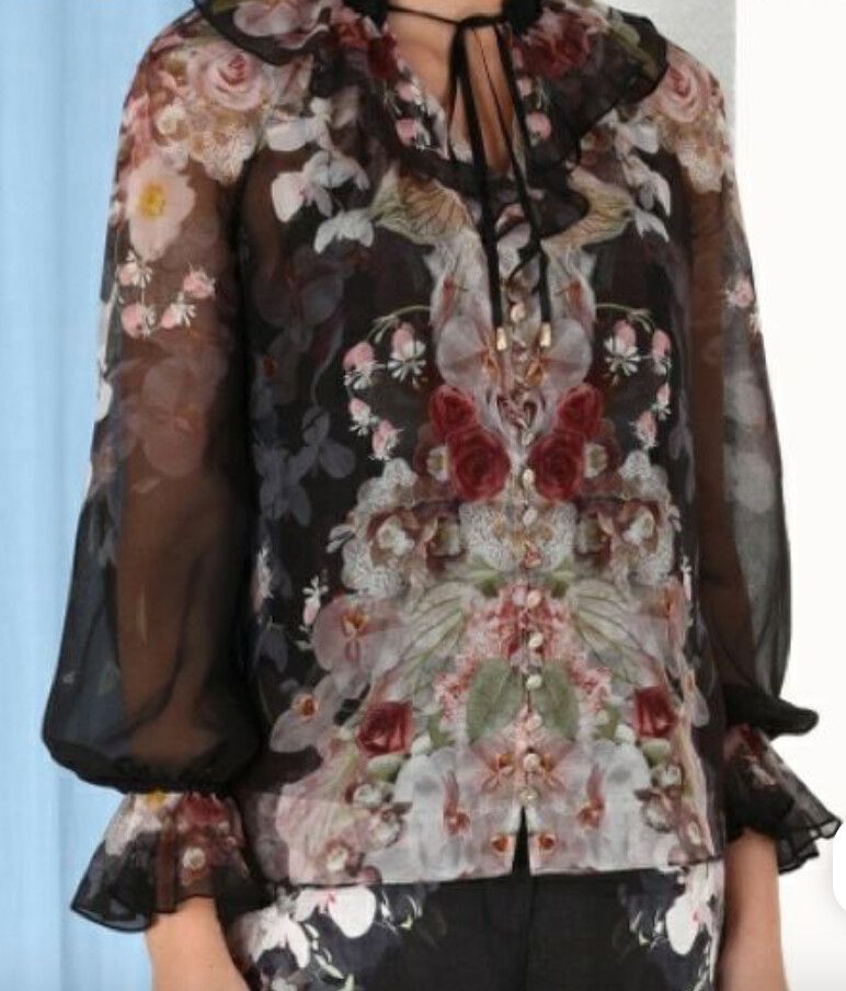 Zimmermann Dancer Tie Neck Blouse