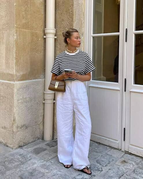 DISSH White Linen Pants
