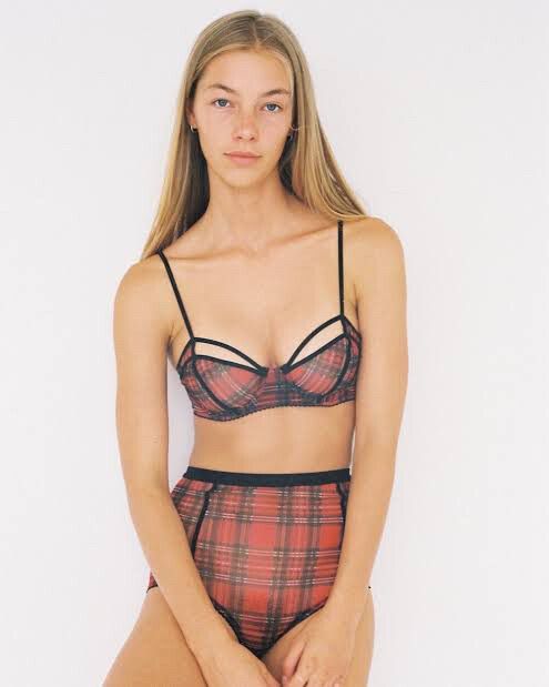 Lonely tartan bra - size 10F