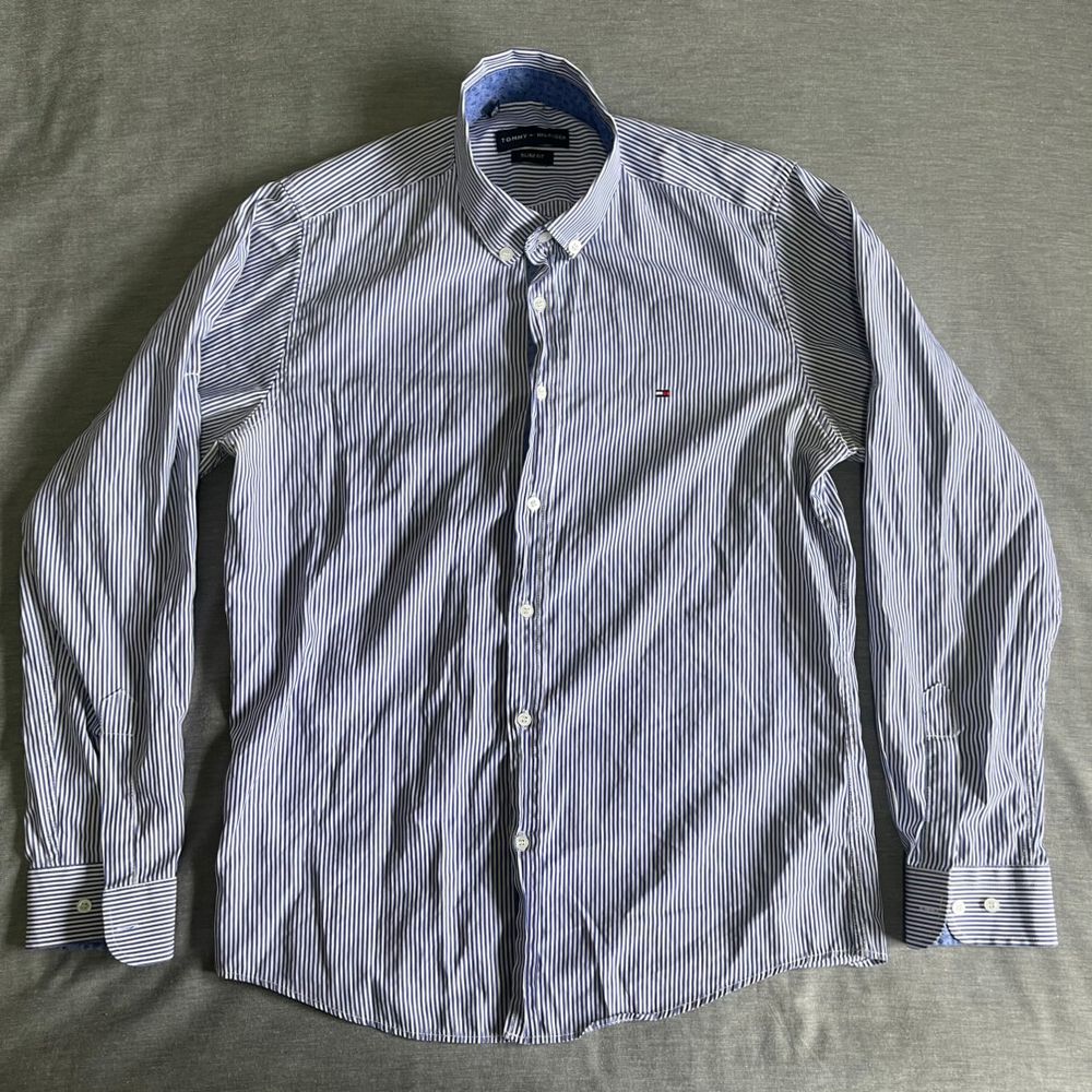 Tommy Hilfiger Blue striped button up