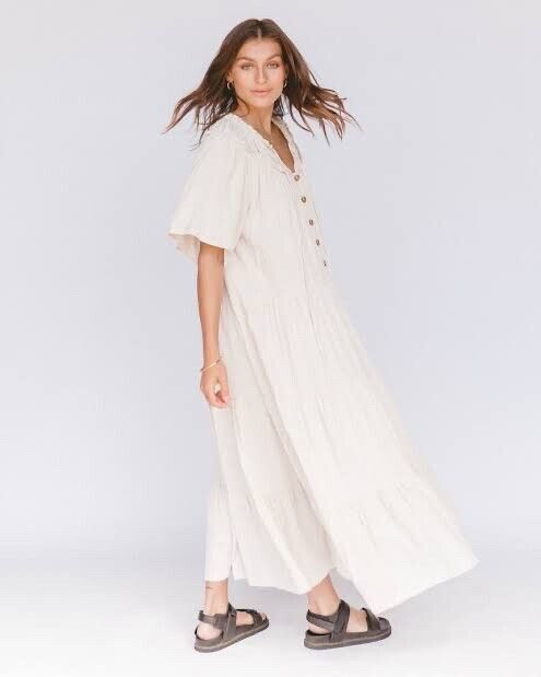 Nikita Maxi Dress Oatmeal