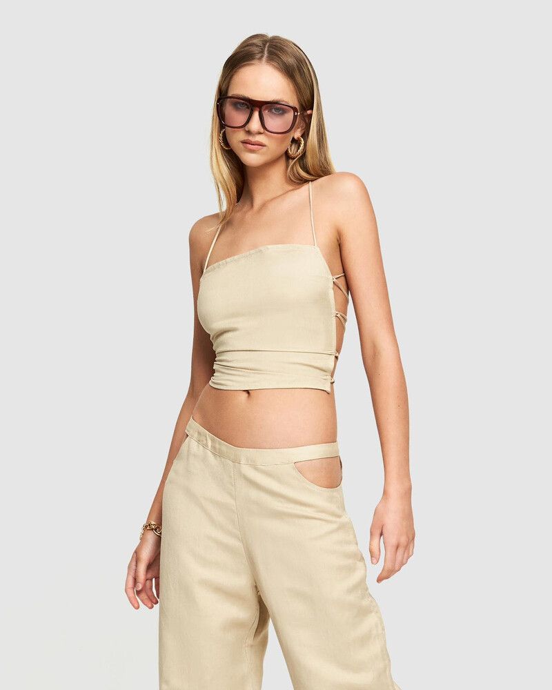 LIONESS Avaris Tie Top