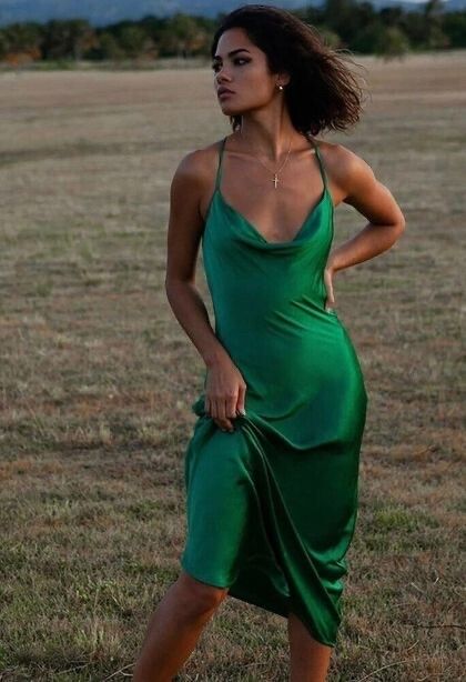 Rat & Boa - Rat & Boa Gigi dress - Emerald green on Designer Wardrobe Rat & Boa - Rat & Boa Gigi dress - Emerald green on Designer Wardrobe