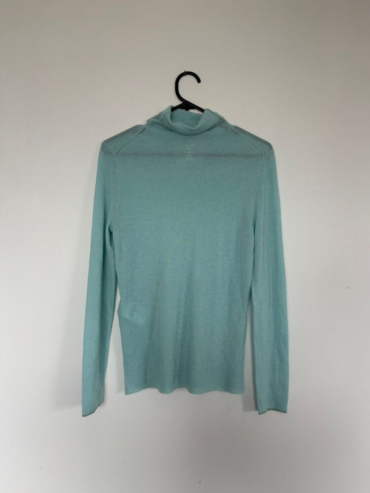 Turquoise Roll Neck Top