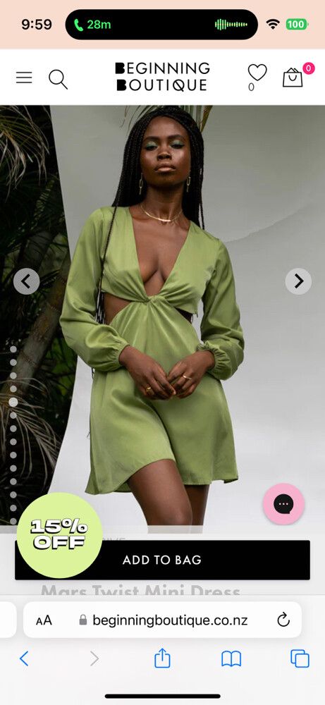 Beginning Boutique - Mars Twist Mini Dress on Designer Wardrobe