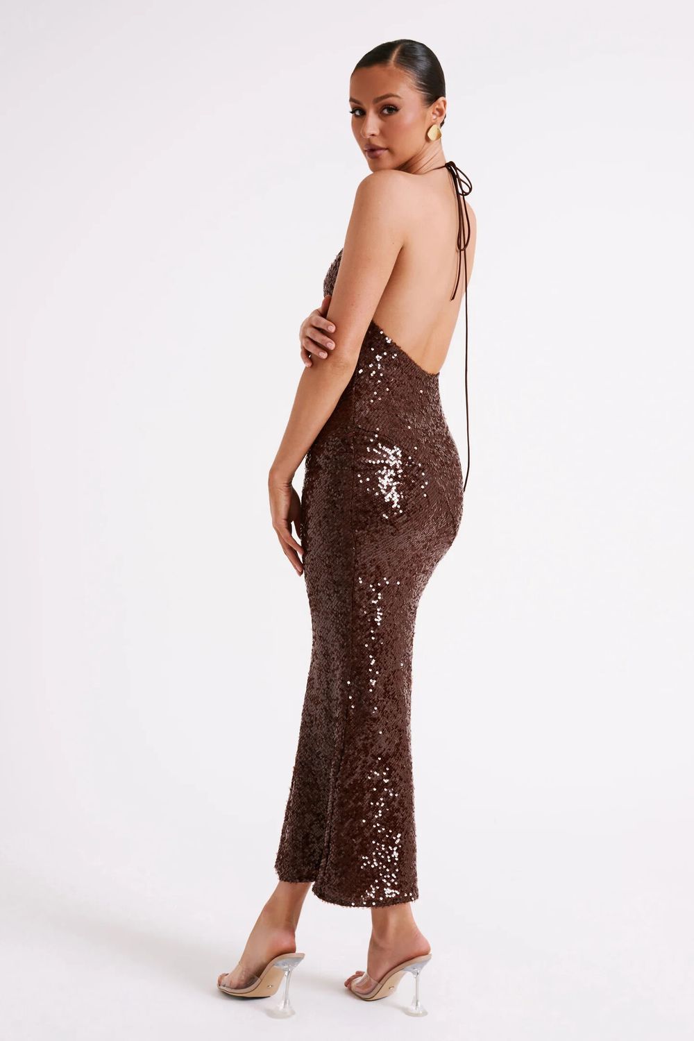 Brianna Sequin Maxi Dress