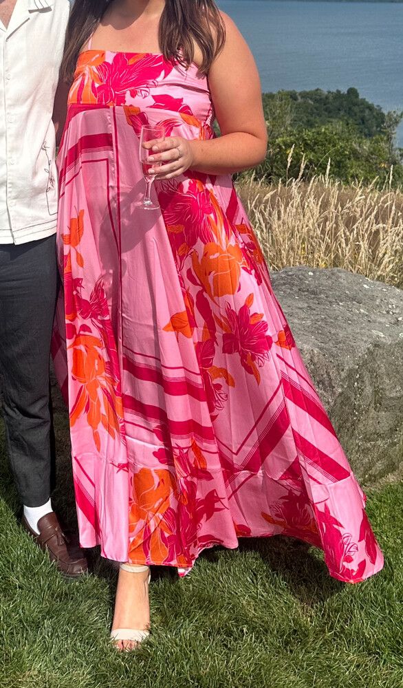 kaethe maxi dress Kaethe Maxi Dress - Lemon/Aqua Floral