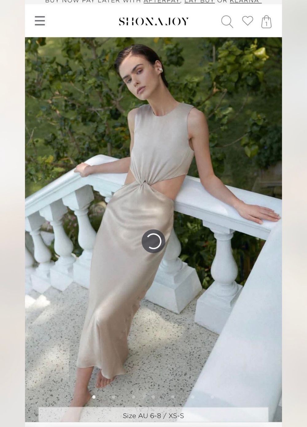 la Luna bias twist dress