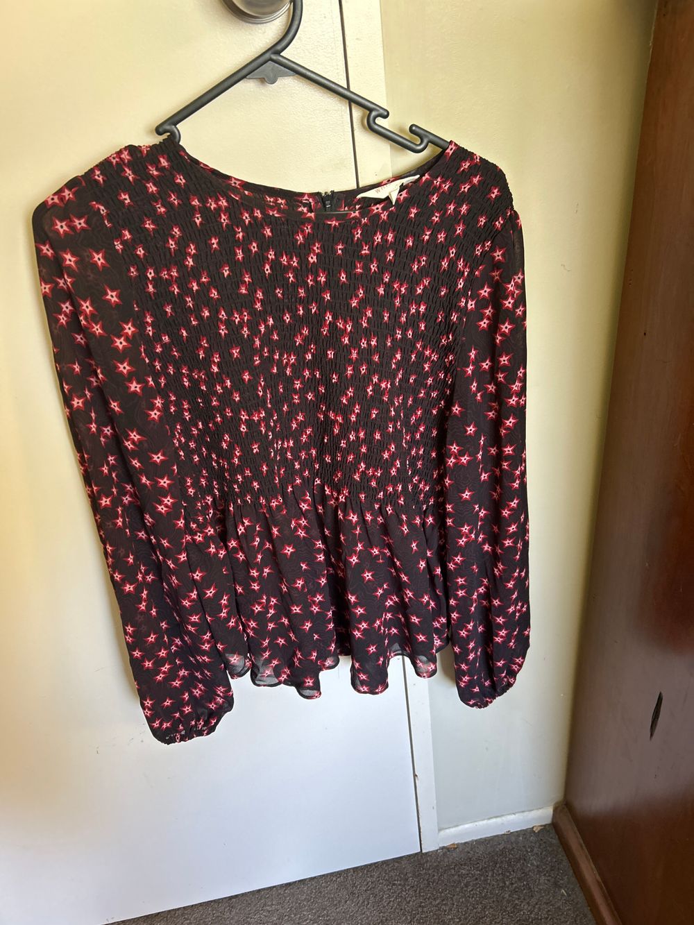 Whistle Black Star Print Blouse