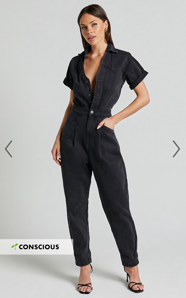 Flattering Denim Jumpsuit