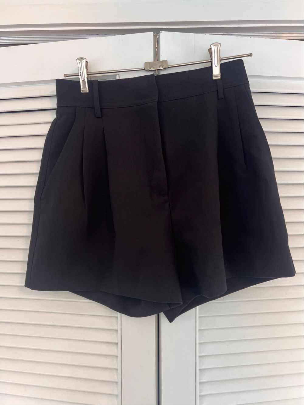 Superette Black Pleated Shorts