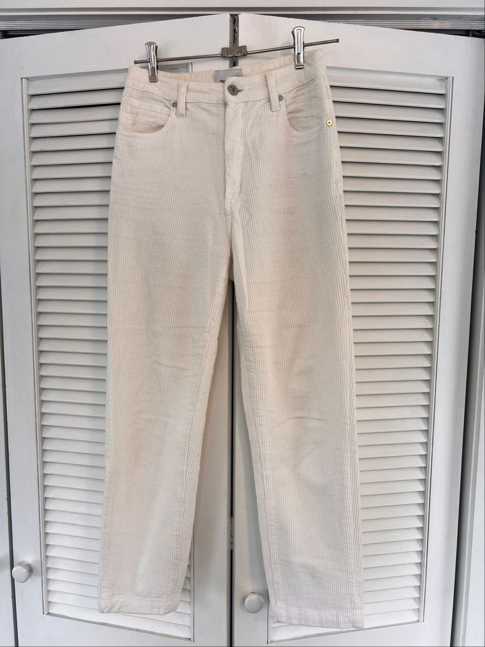 Abrand Jeans White Corduroy Pants
