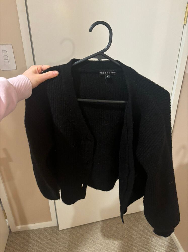 Black Knit Cardigan