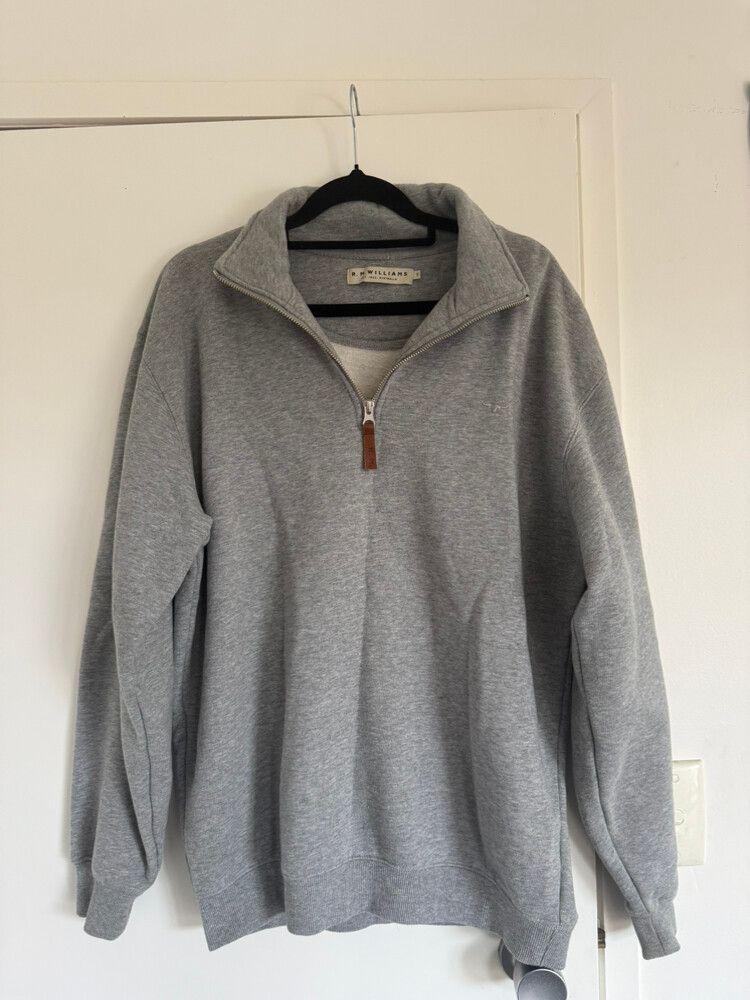 R.M. Williams Grey quarter zip