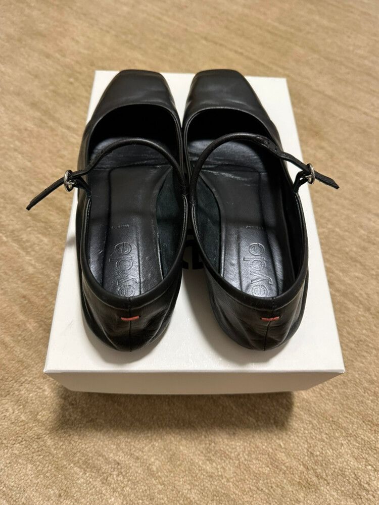 Aeyde Black Leather Uma flats