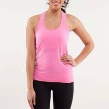 Pink Lululemon Swiftly Racerback Tank Top