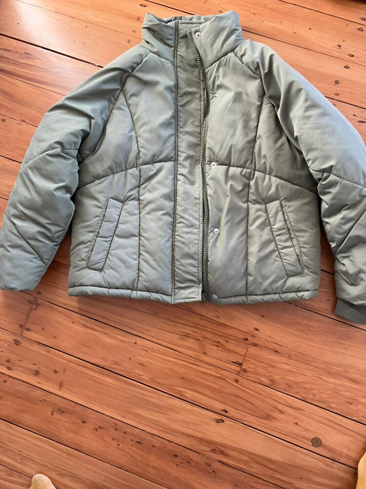 Green Kids Puffer Jacket