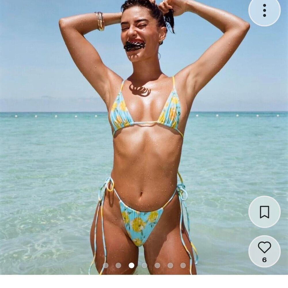Roses by the Sea Blue Loleia Bikini