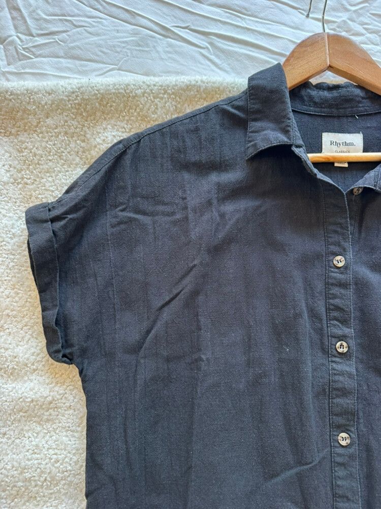 Rhythm Black Shirt Dress