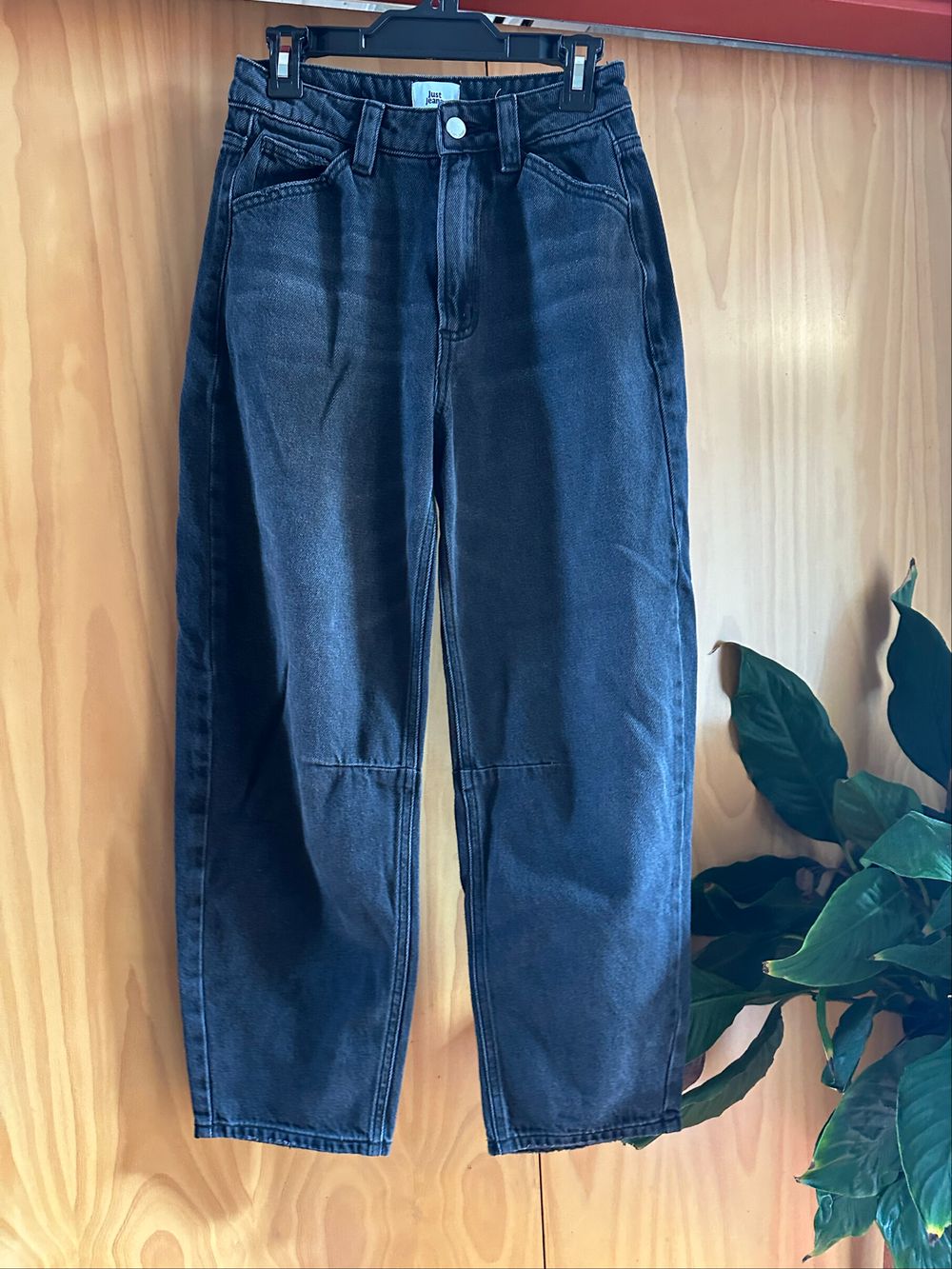 Just Jeans Black Barrel Leg Jeans