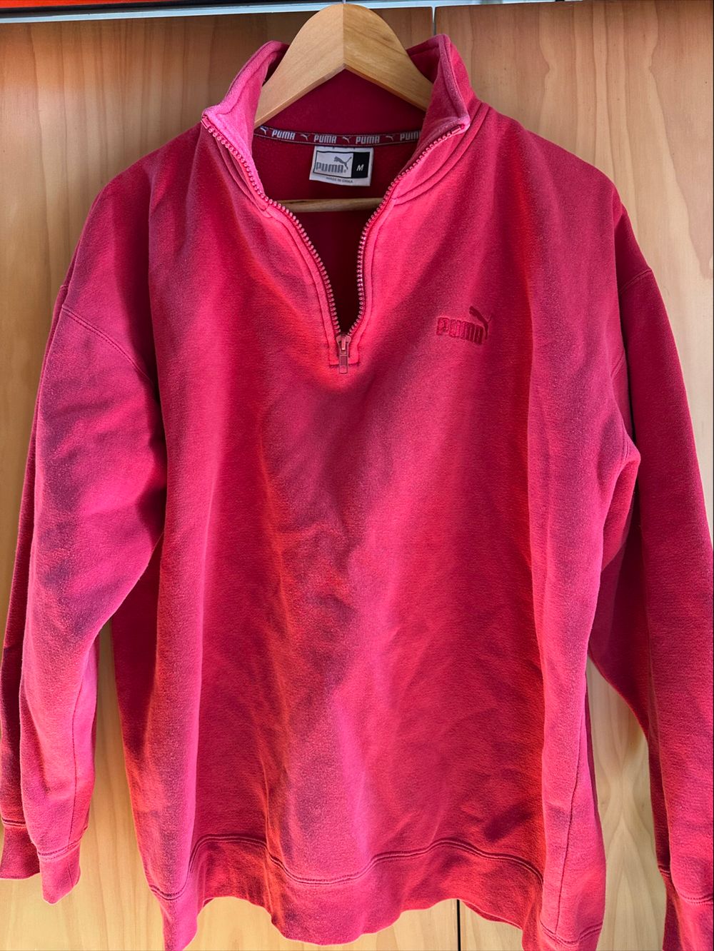 Puma Pink Half-Zip Fleece Pullover