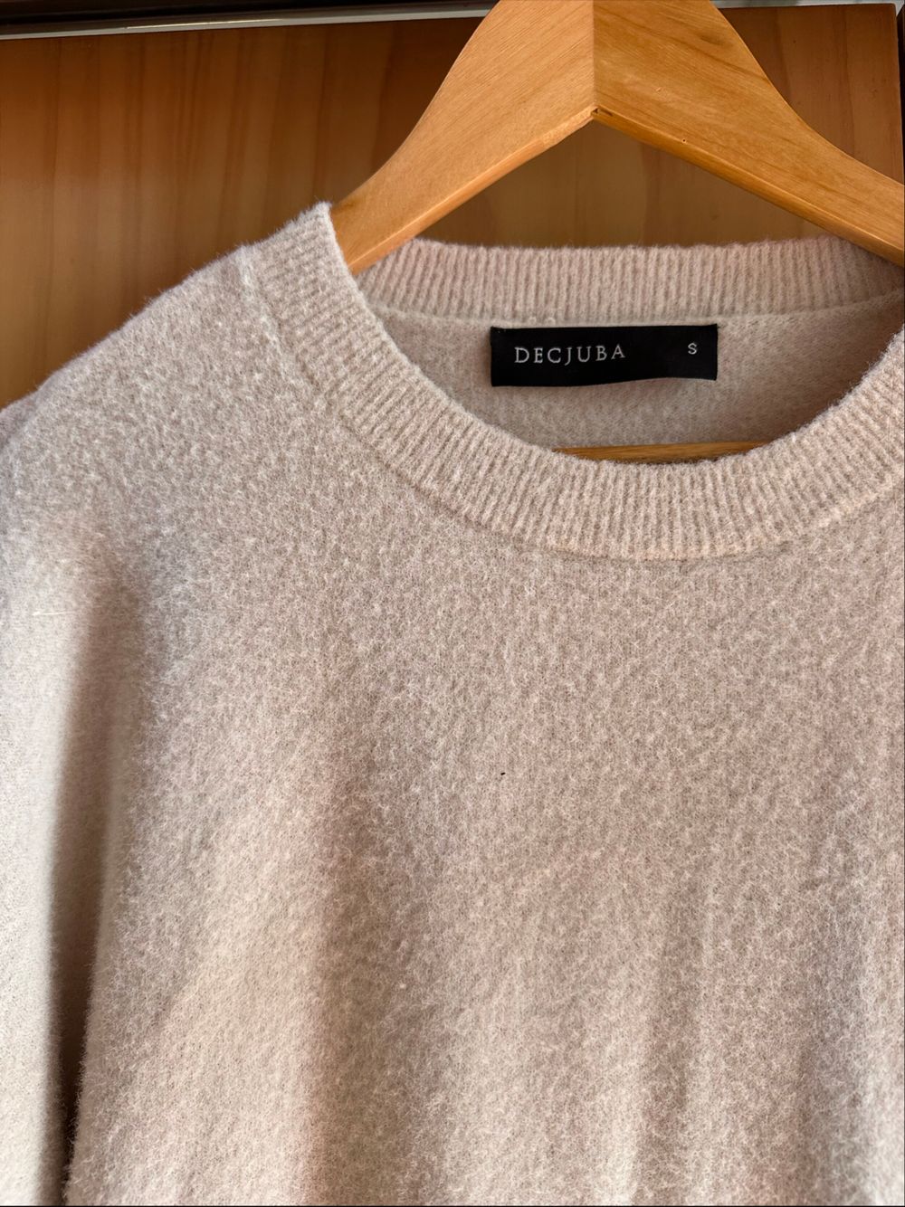 Decjuba Cream Knit Jumper