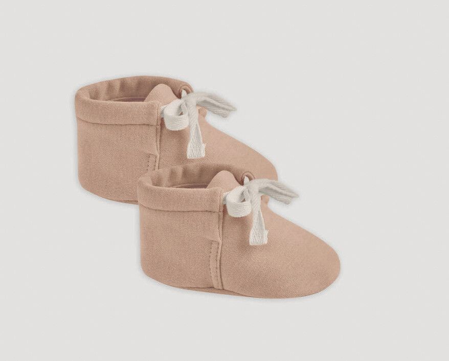 Quincy Mae Booties Apricot 0-3m