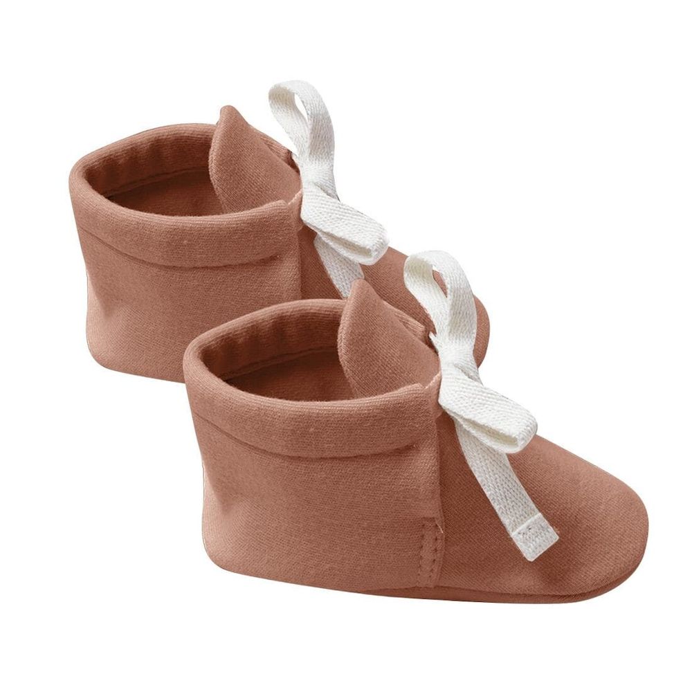 Quincy Mae Booties Clay 6-12m