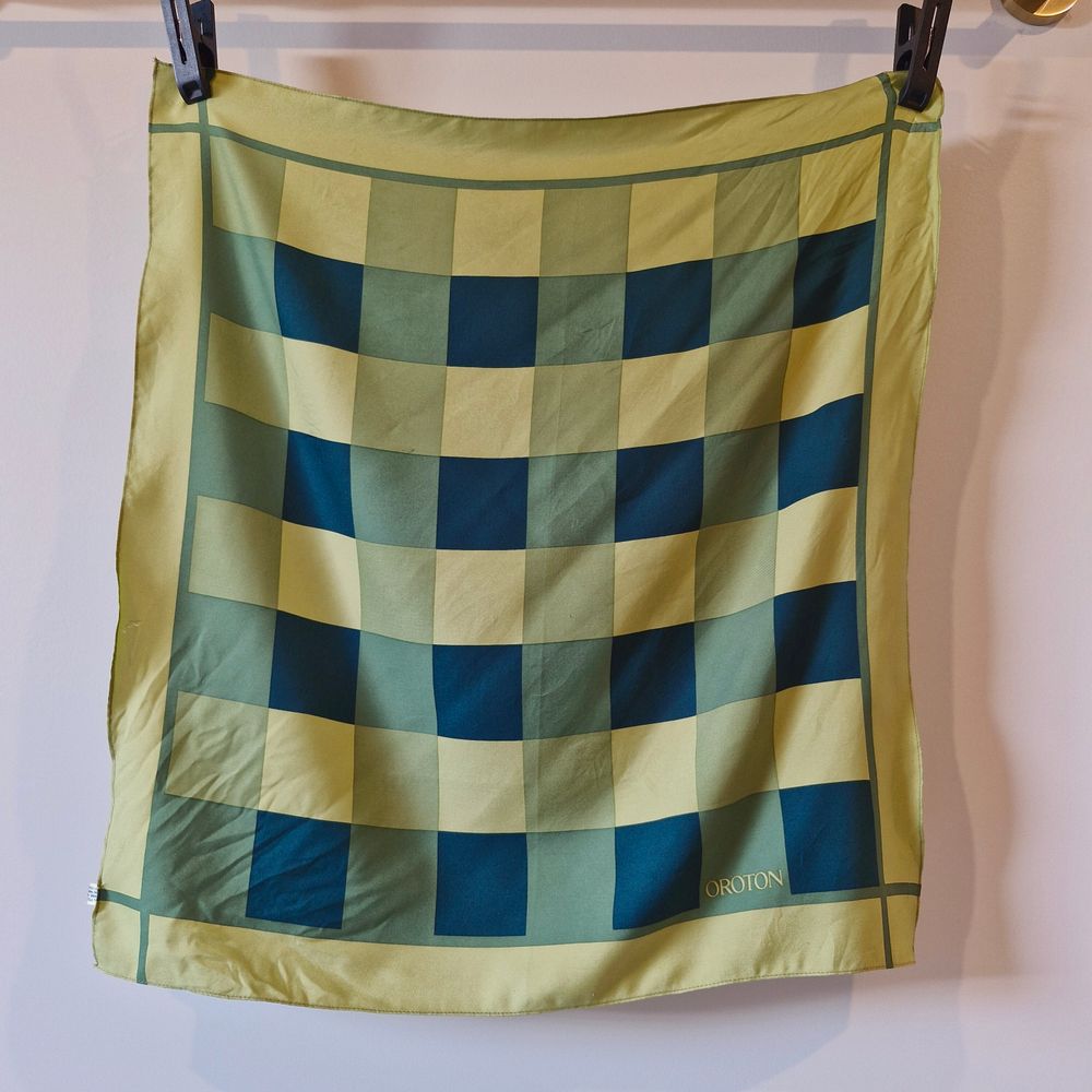 Green Check Scarf