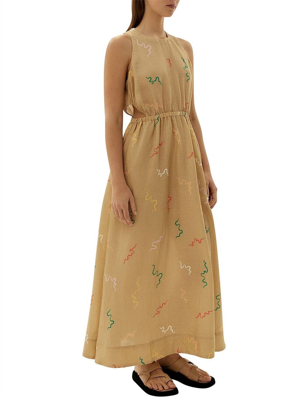 satin long dresses Empire-Waist Classic Long Satin Prom Dress