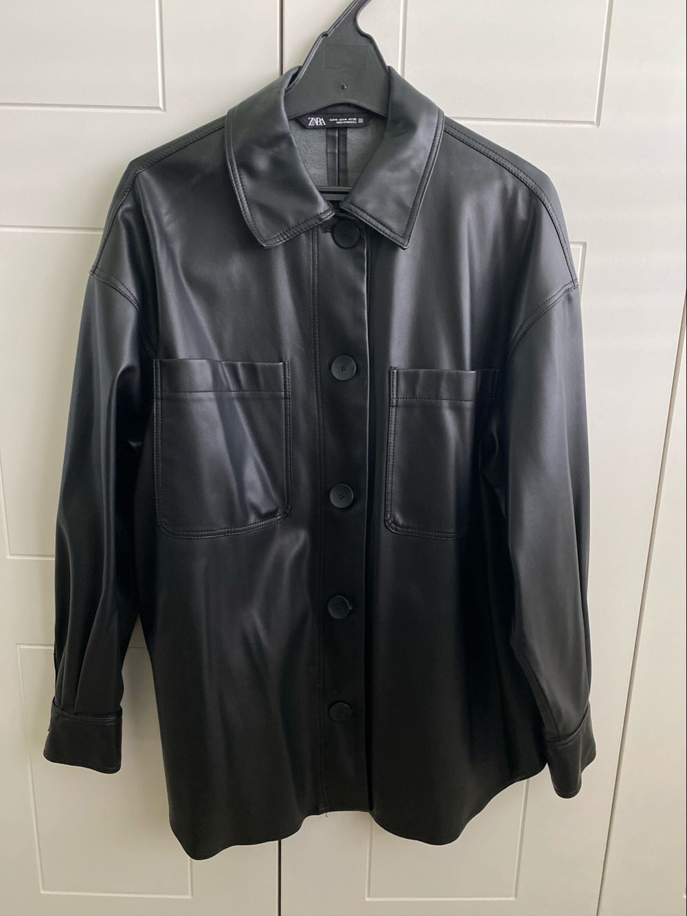 Leather Jacket Karlie Pleather Shacket Zara Zara Faux Leather