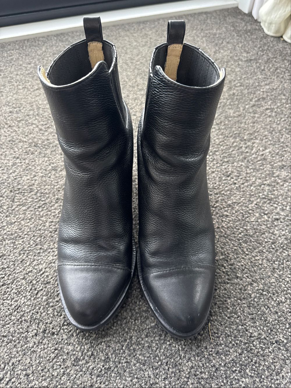 Chaos & Harmony Black Leather Ankle Boots