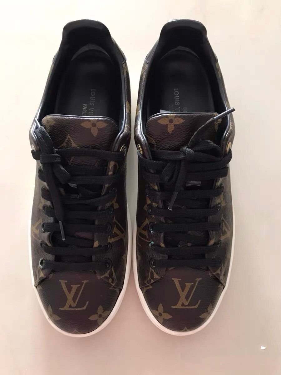 Louis Vuitton Brown Monogram Leather Sneakers