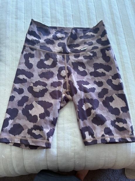 Aimn leopard bike shorts