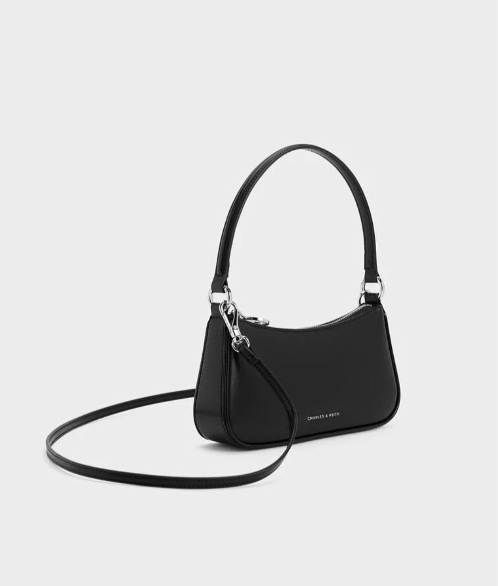 Espeth Curved Shoulder Bag - Noir