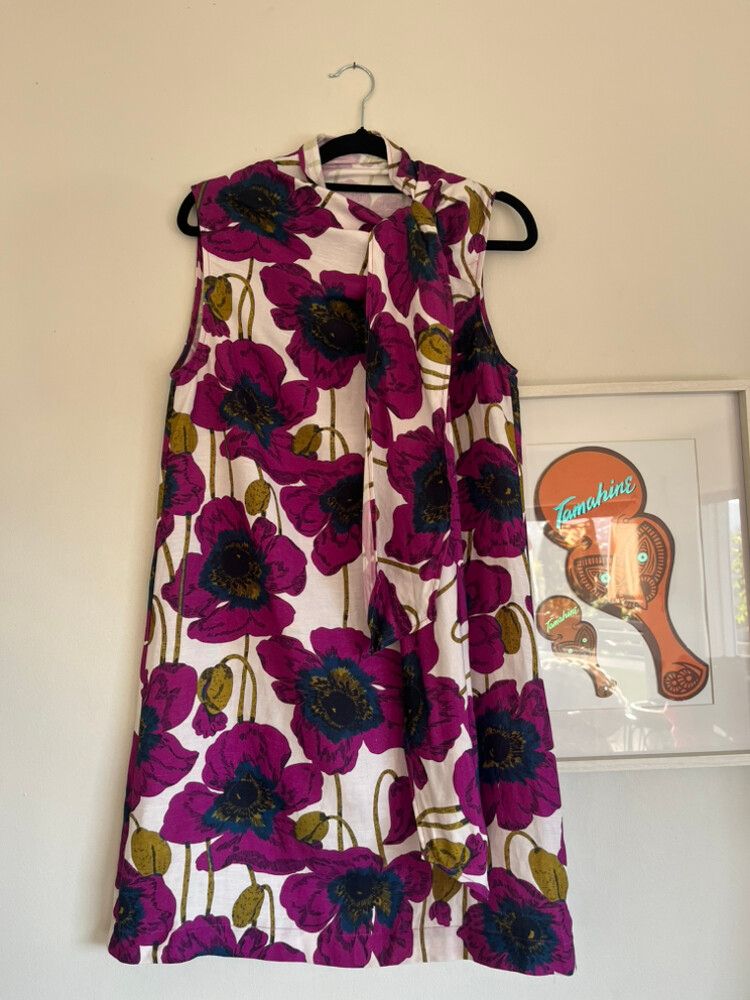 Liam floral tie neck dress