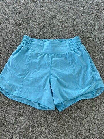 Bright blue lululemon shorts