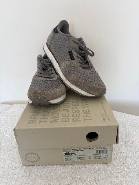 WODEN Ydun Suede Mesh Grey Sneakers