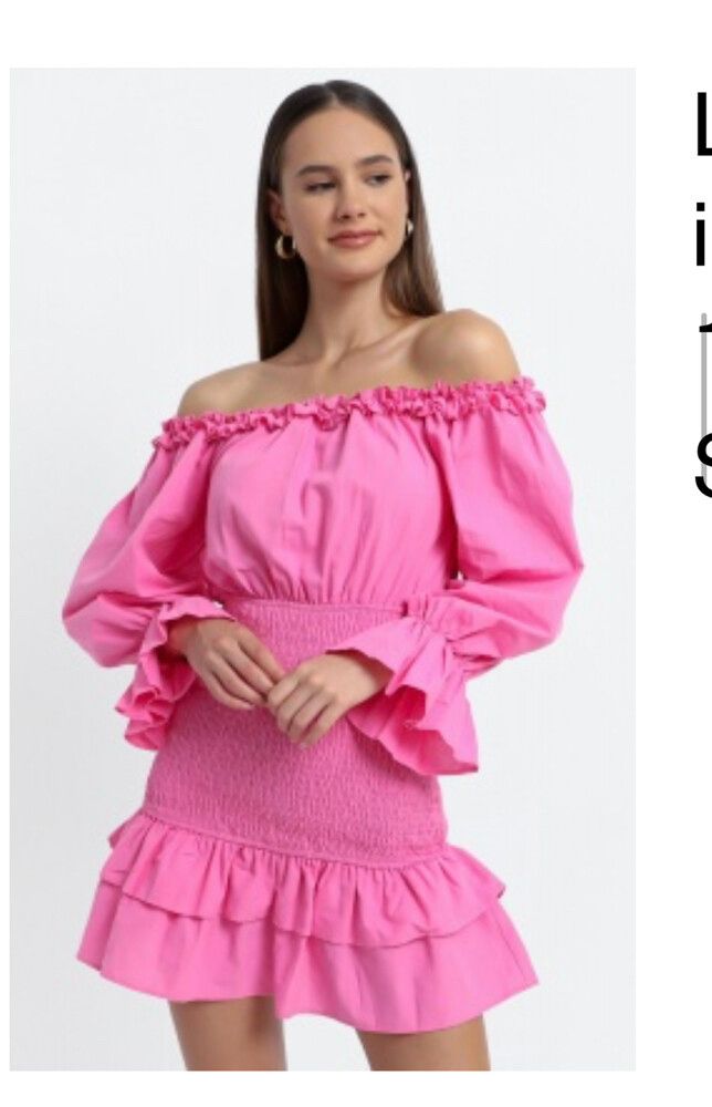 Showpo - Showpo (pink diamond) off the shoulder hot pink mini dress on  Designer Wardrobe