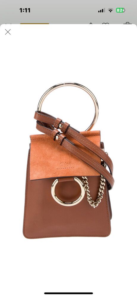 Chloe Brown Crossbody Bag