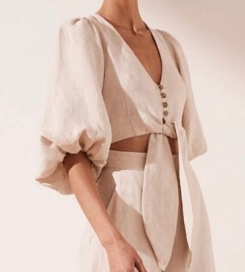 Crop Shona Joy Aluaro Linen